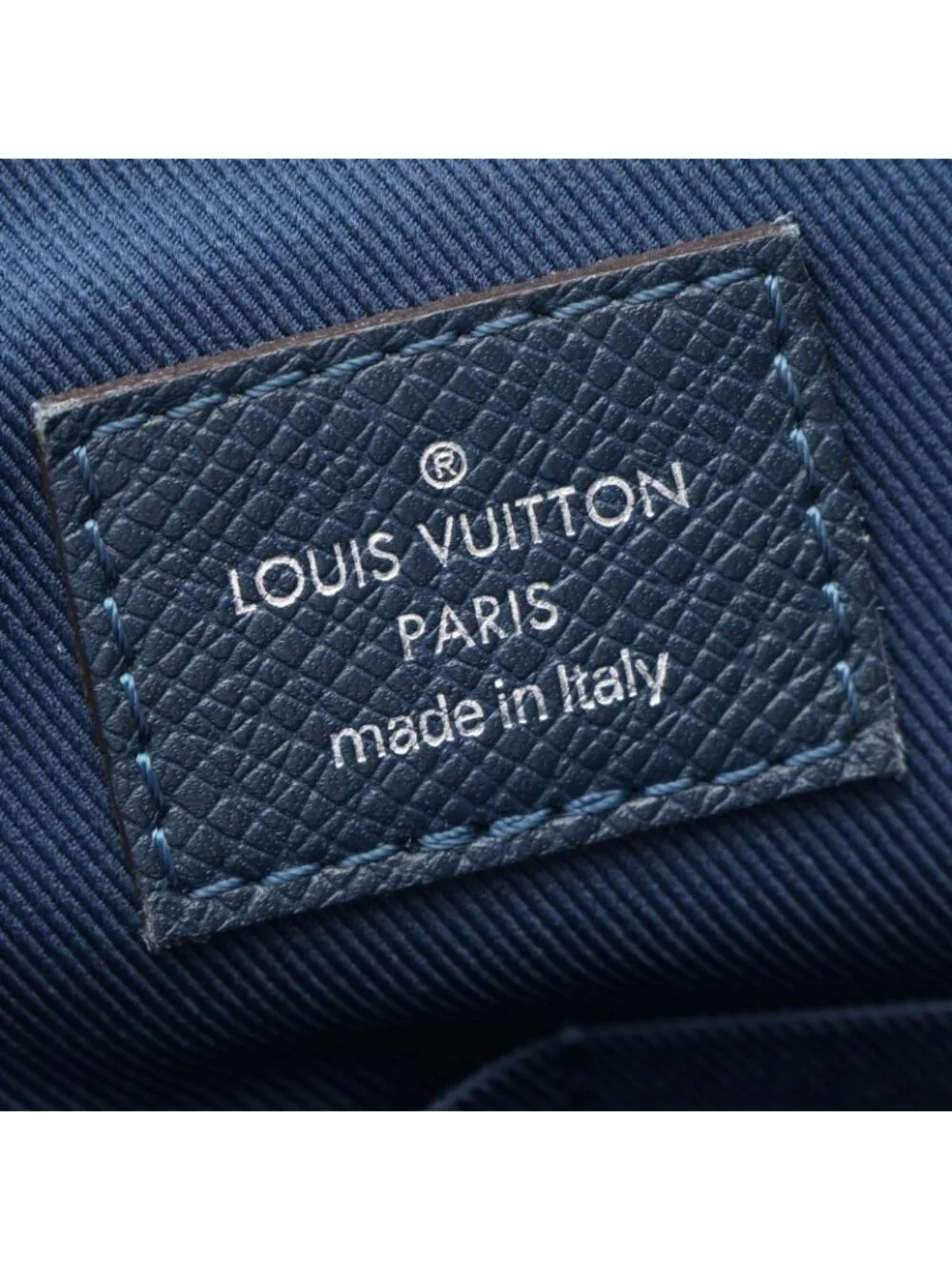 Louis Vuitton Shoulder Bag Roman MM Blue Marine Leather